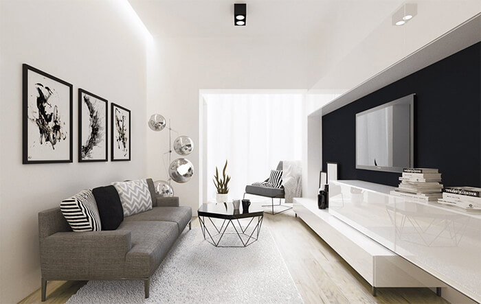 Thiết kế thi công nội thất phòng khách hiện đang là xu thế của cuộc sống hiện đại.