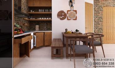 Nội thất gỗ phòng bếp 